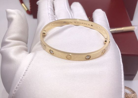 B6035917 4 oro Diamond Bracelet As Birthday Gift del diamante 18K