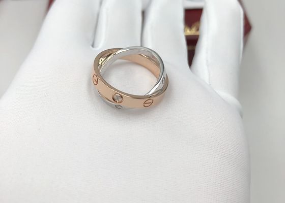 B4094600 0,19 carati alla moda Diamond Engagement Rings For Women reale