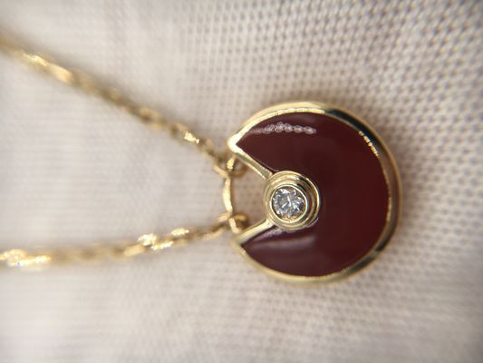 Modello Pink Gold Cartier Amulette De Cartier Necklace For Wedding di Xs